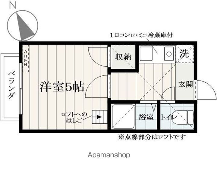 山形県山形市緑町4丁目の賃貸アパート208の間取り