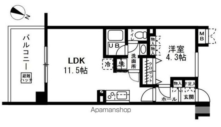 グランパティオス公園西の街5番館の間取り