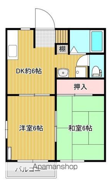 シャロームⅠ-223の間取り