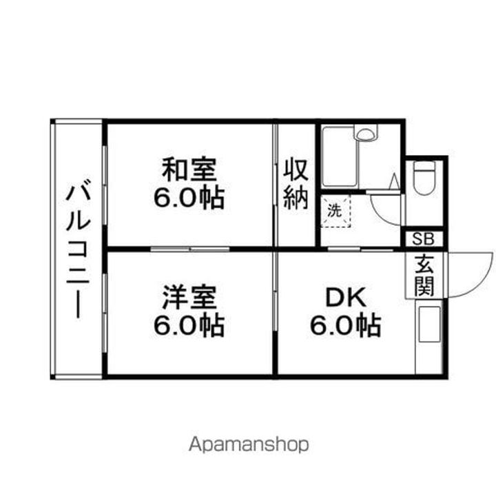 マーキスひがし208の間取り