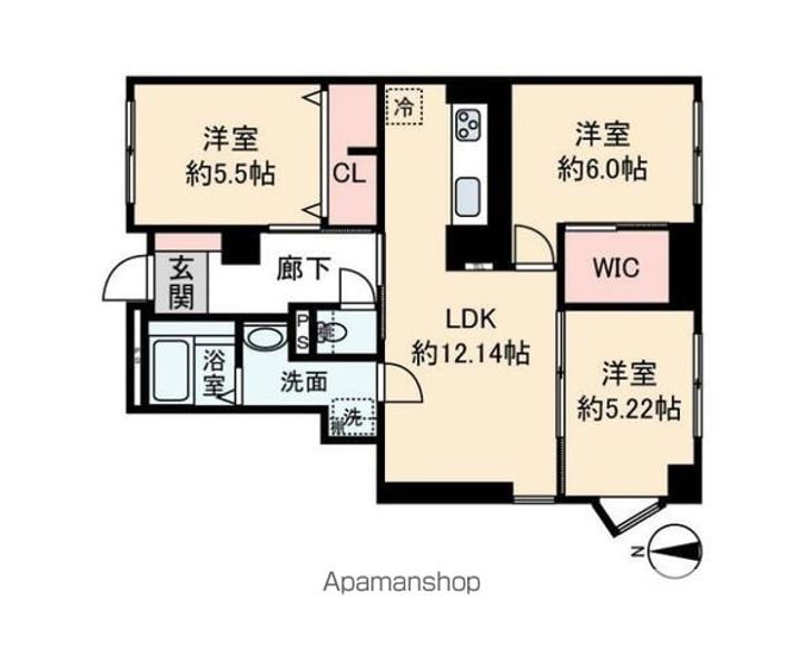 ウーリィパレス大森の間取り