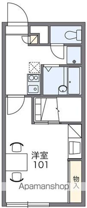 レオパレスしあわせの家204の間取り
