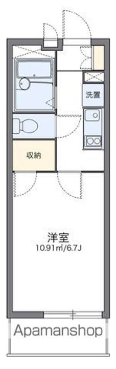 レオパレス本宮インター305の間取り