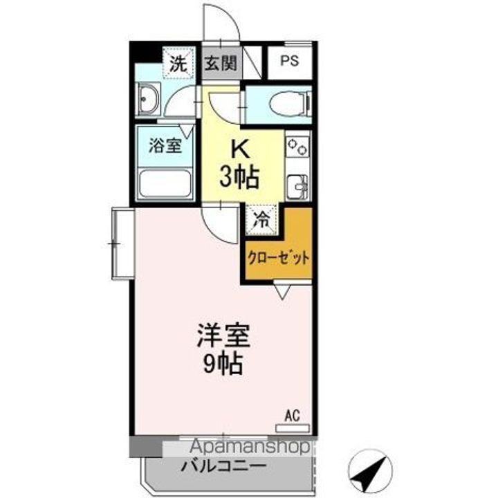 愛知県西春日井郡豊山町大字青山字東栄の賃貸マンションの間取り