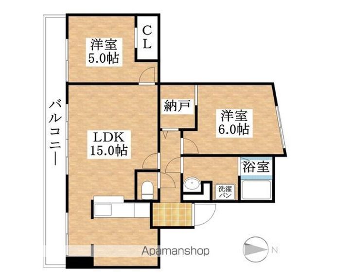 八幡マンション403の間取り