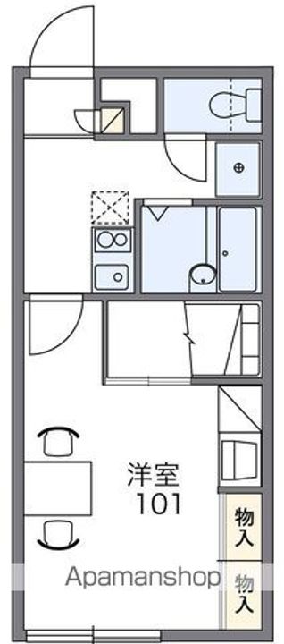 レオパレスアトリオ富岡204の間取り