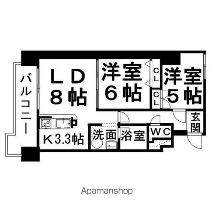 ソシオ山下通り501の間取り