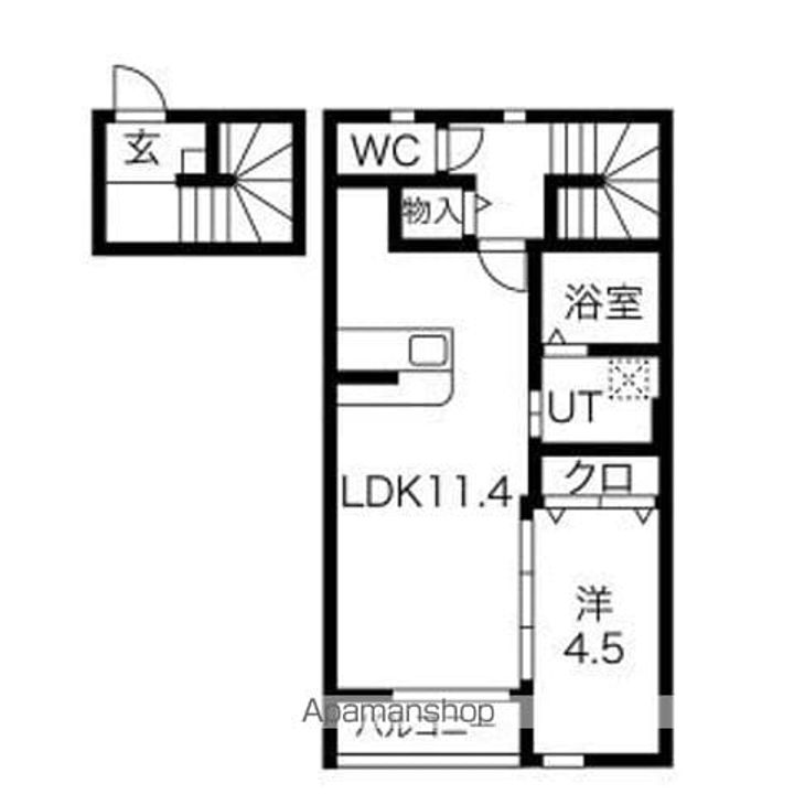 PRENDRE(プランドール・古川)の間取り