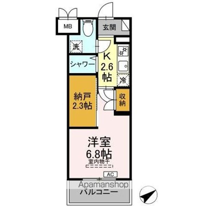 CINZA若林の間取り