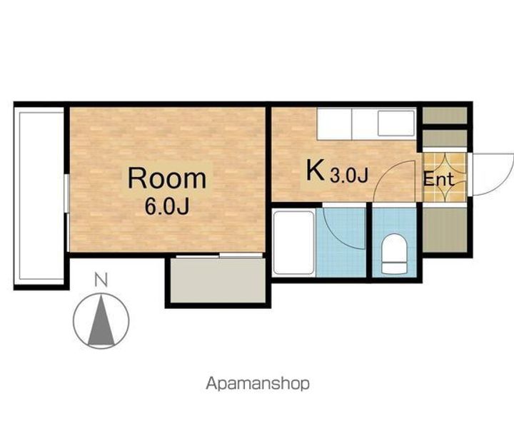 ユナイト上杉ビル502の間取り