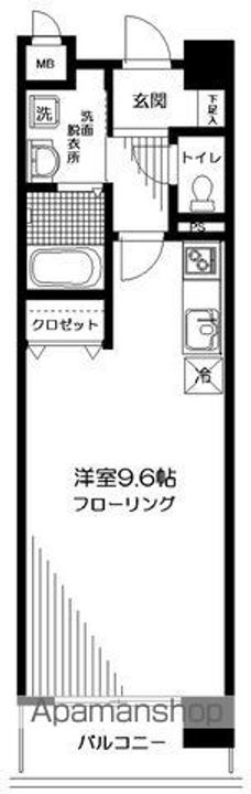 神奈川県横浜市鶴見区生麦3丁目の賃貸マンションの間取り