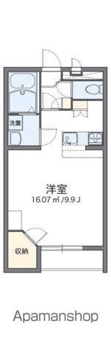 レオパレスコテナン阿見Cの間取り