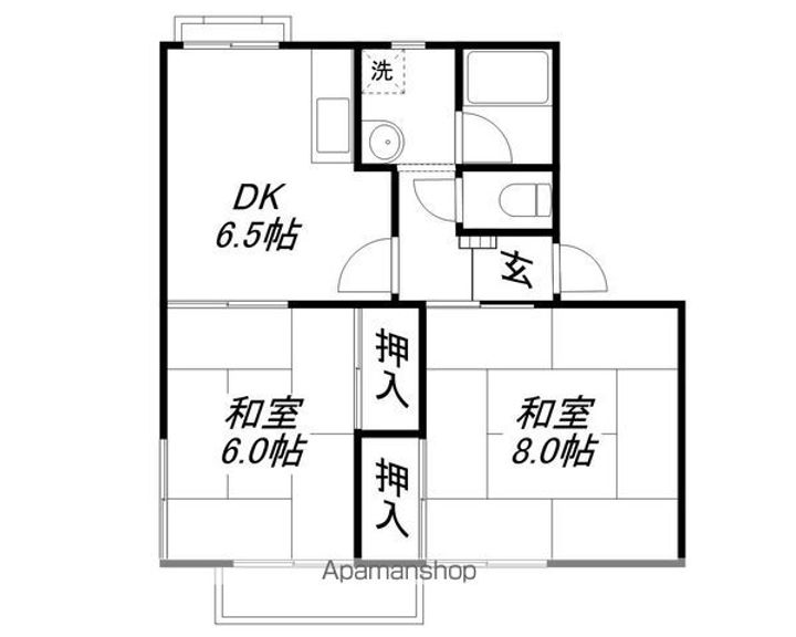 エステート守山A203の間取り