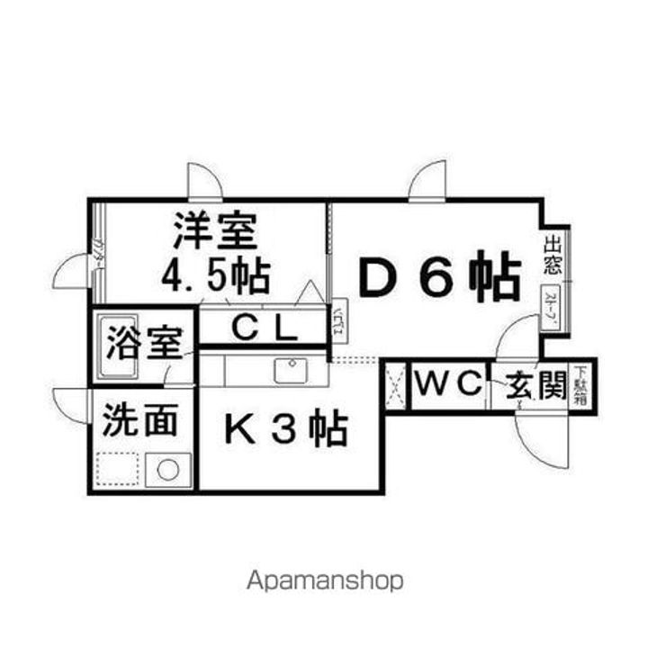 パークアベニューⅢ2-Dの間取り