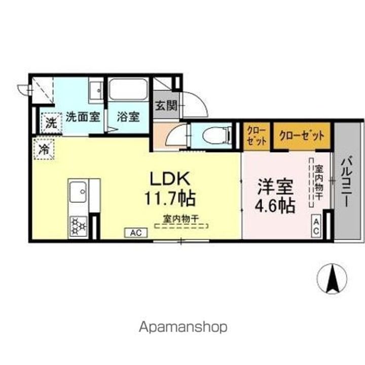 パークサウス栗田の間取り