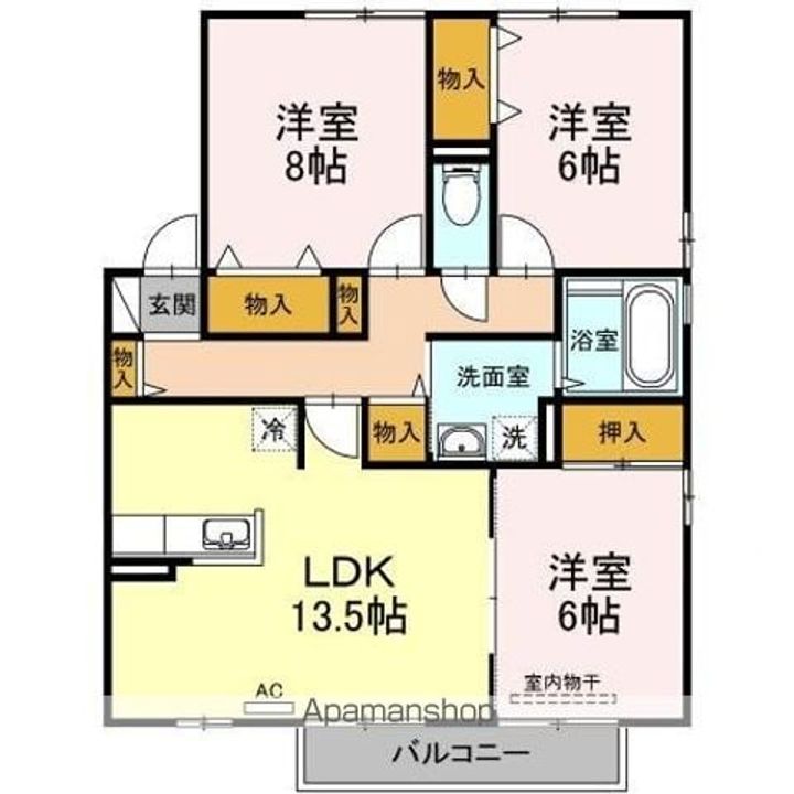 ベルハウス Aの間取り