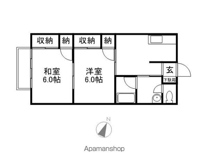 イーストタウン A棟202の間取り