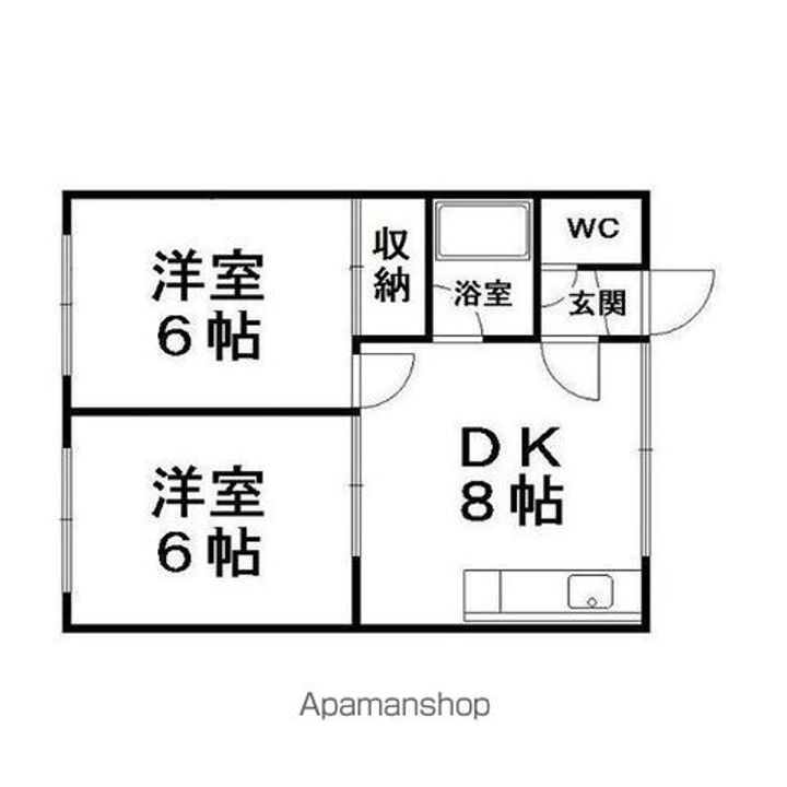 蘭ハイツ106の間取り
