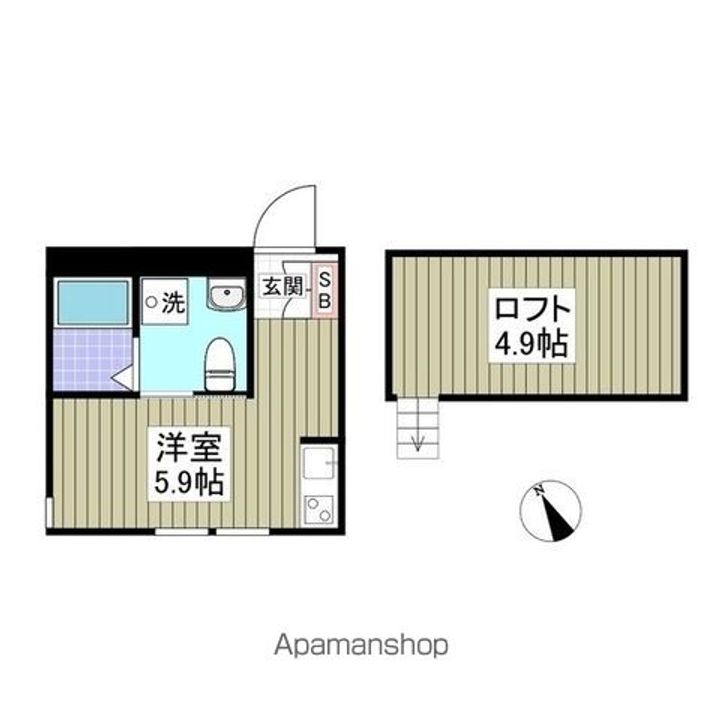 BEAMS富岡東Nの間取り
