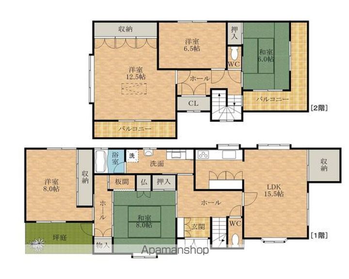 大阪府泉北郡忠岡町高月北2丁目(一戸建)の賃貸物件戸建ての間取り