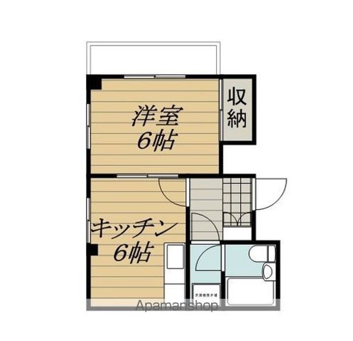 カザコシスカイハイツ2-Bの間取り
