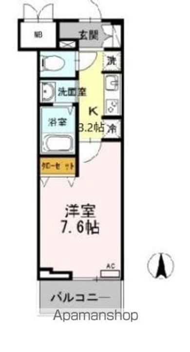 RISING PLACE KAMEIDOの間取り