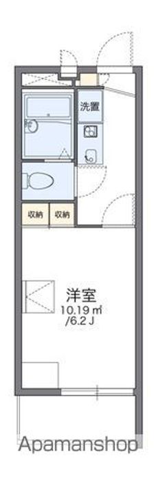レオパレス雅205の間取り