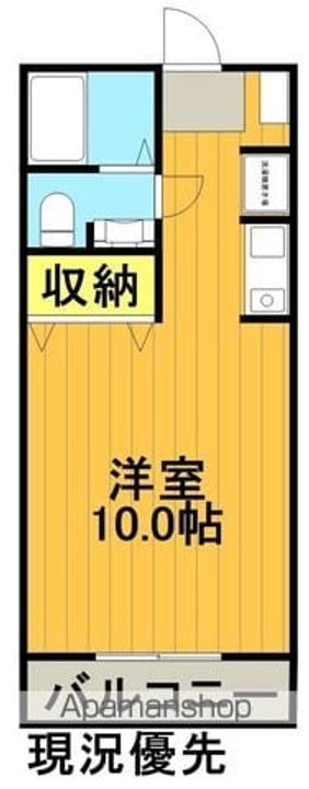 福島県郡山市芳賀2丁目の賃貸マンションの間取り