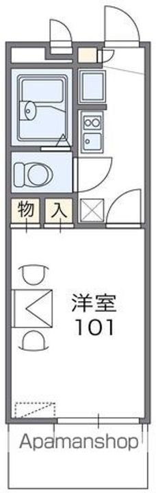 レオパレス加美107の間取り