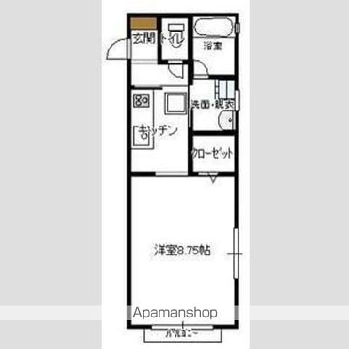 岩手県盛岡市厨川4丁目の賃貸アパートの間取り