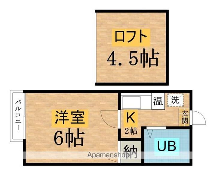 アパートメントハウスウエジマの間取り