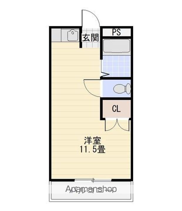 徳島県徳島市昭和町6丁目の賃貸マンションの間取り