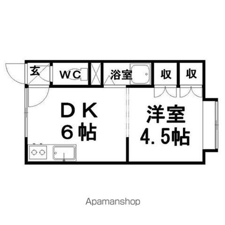コーポすみれ203の間取り