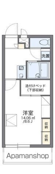 レオパレス双葉206の間取り