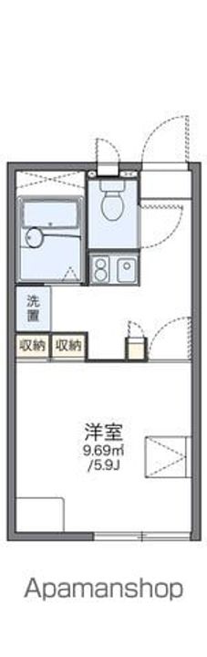 レオパレスハピネス201の間取り