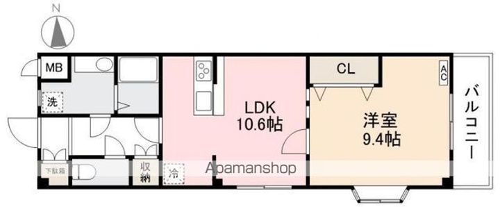 サウスプラザ六条201の間取り