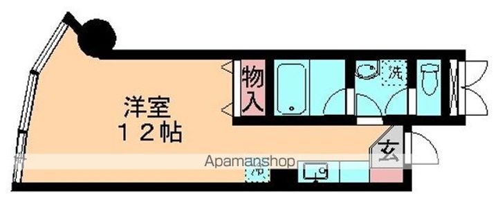 千葉県千葉市中央区問屋町の賃貸マンションの間取り