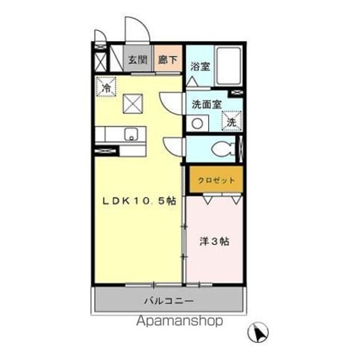 ディアコートKH Ⅱの間取り