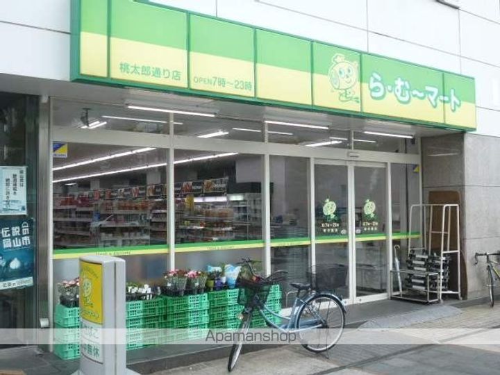 岡山県岡山市北区蕃山町の賃貸マンションの周辺