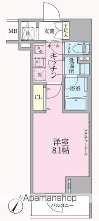 ARKMARK渋谷初台703の間取り