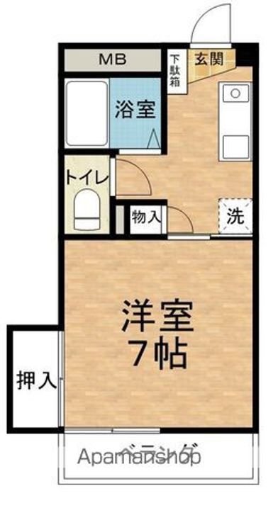 メラベルデS107の間取り
