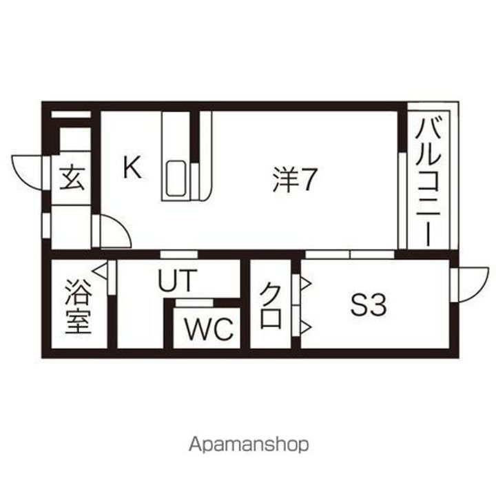 サニーキャッスル101の間取り