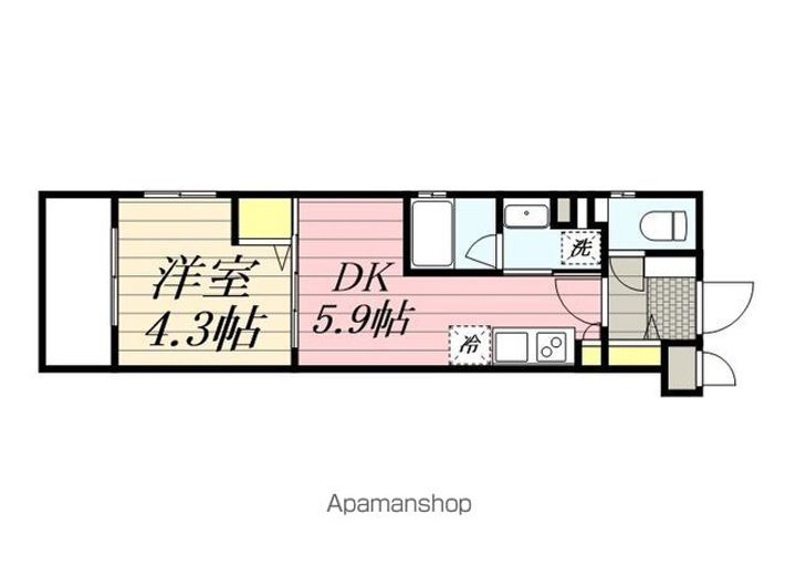 東京都板橋区徳丸1丁目の賃貸マンションの間取り