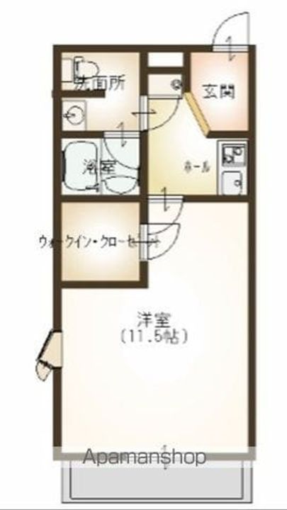 滋賀県東近江市八日市緑町の賃貸マンションの間取り
