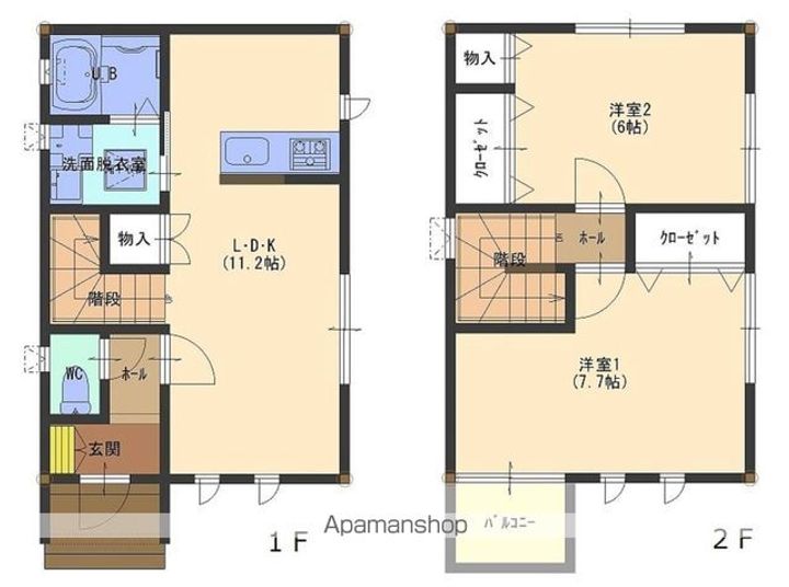 宮城県大崎市三本木南谷地字西浦(一戸建)の賃貸物件戸建ての間取り