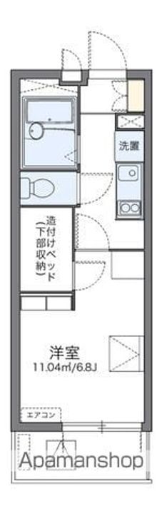 レオパレスNODAⅡ401の間取り