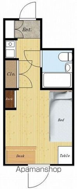東京都武蔵野市境南町2丁目の賃貸マンションの間取り