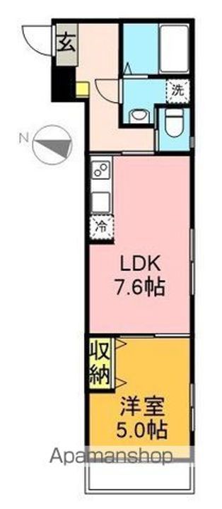 東京都杉並区永福4丁目の賃貸マンションの間取り