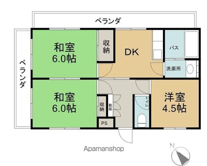 アーバン新町101の間取り