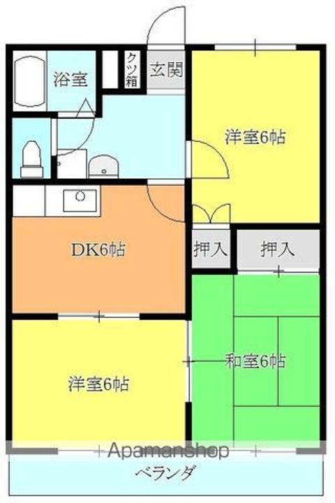 メゾン旭ヶ丘205の間取り